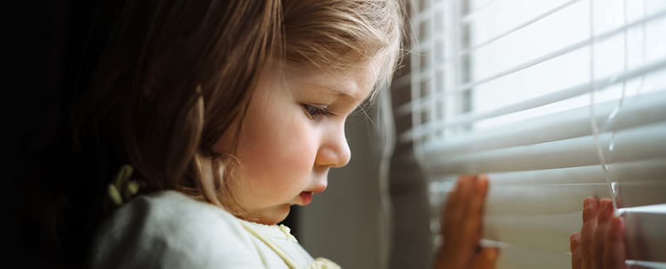 Making older window blinds child safe