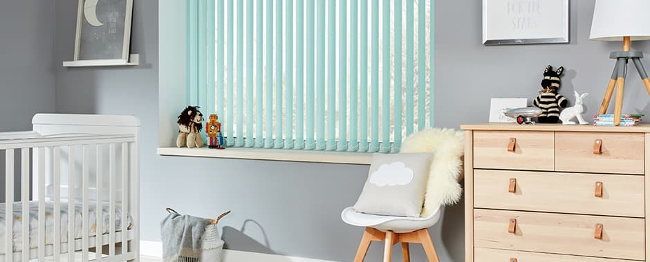 Child's bedroom vertical blinds