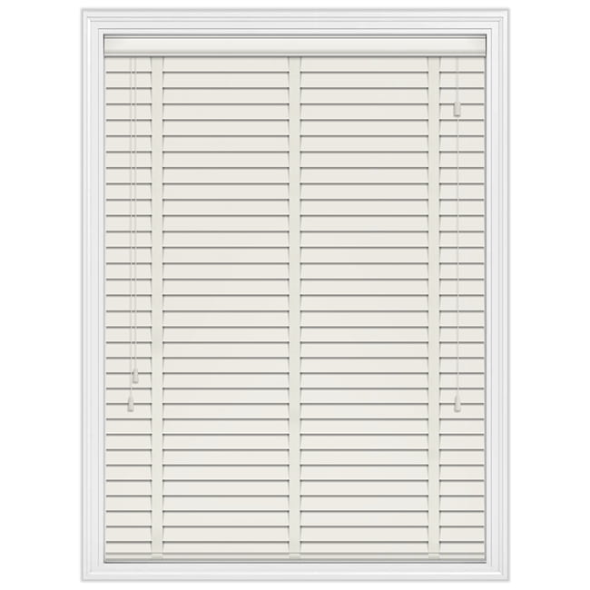 50mm Caltha Light Beige Wooden Blinds with Tapes, Made to Measure