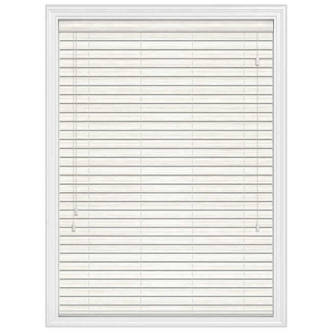 50mm White Oak Faux Wood Venetian Blinds, Made to Measure