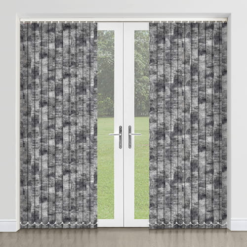 Accresco Terrazzo Charcoal Grey Dyed Concrete Patterned Vertical Blinds