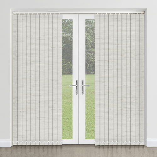 Arcade Stone Light Beige Subtle Patterned Waterproof Vertical Blinds