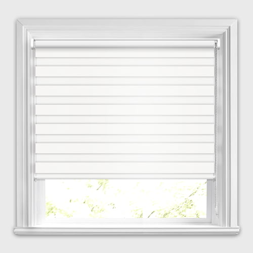 Ashby Pure White Day & Night Blinds | Made to Measure | Vision Blinds ...