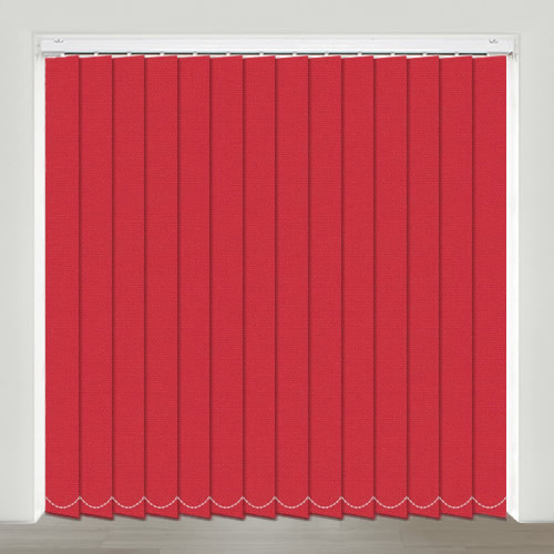 Mono FR Red Vertical Blinds, Made to Measure - English Blinds