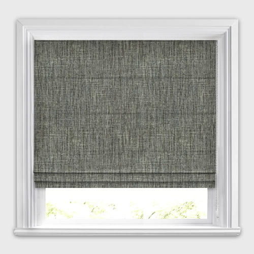 Dales Pebble Grey Luxurious Rustic & Organic Textured Roman Blinds