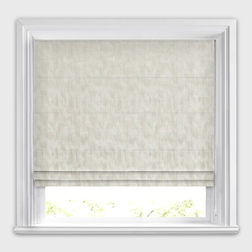 Harlo Alabaster Rich Cream Lustrous Textured Semi-Plain Roman Blinds