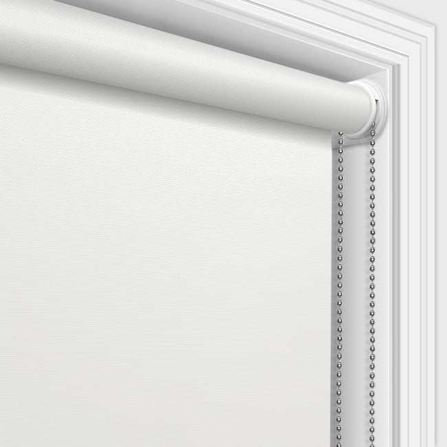 White Waterproof Roller Blinds. Robust PVC, Ideal for Kitchens & Bathrooms