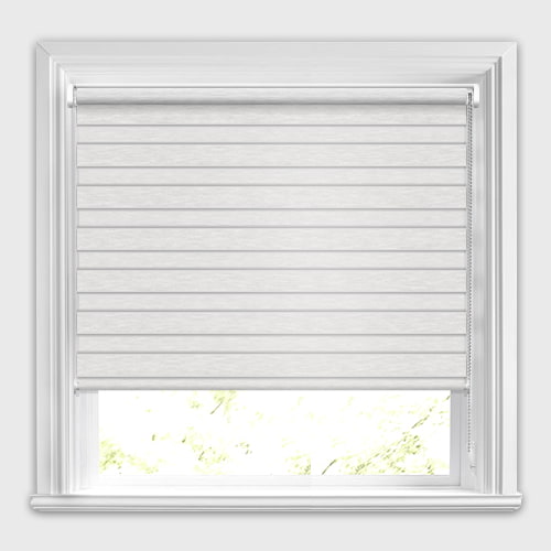 Roxby Breathe White Day & Night Blinds | Vision Blinds | Zebra Blinds