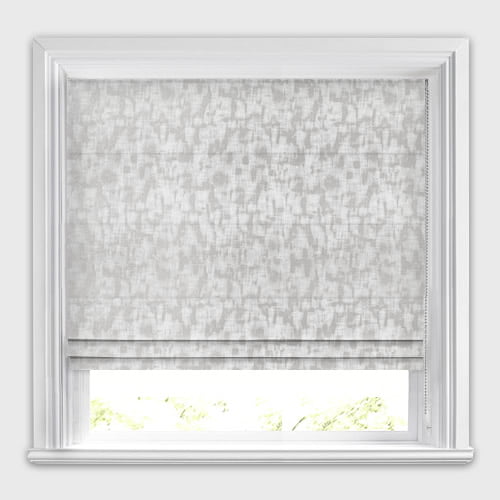 Shadow Cloud Silver Grey Metallic Iridescent Roman Blinds