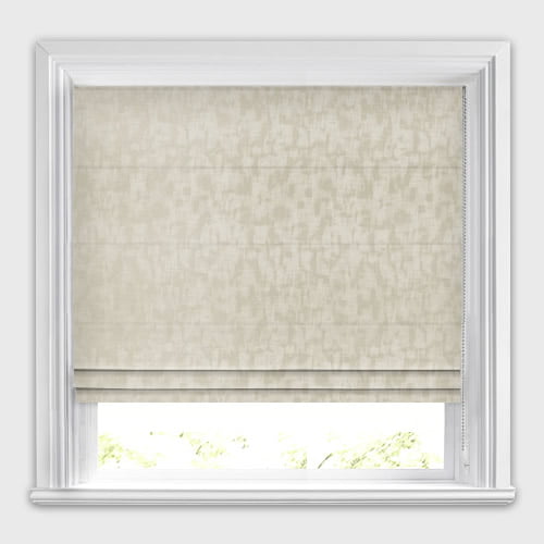 Shadow Parchment Rich Cream Metallic Iridescent Roman Blinds