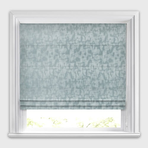 Shadow Thunder Medium Grey & Blue Metallic Iridescent Roman Blinds