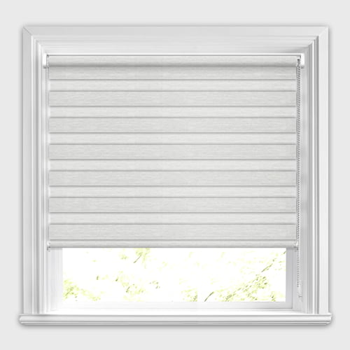 Tilton Mist Silver-Grey Day & Night Blinds | Vision Blinds | Zebra Blinds